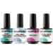 Morovan Builder Gel Nail Polish: 8-in-1 Functional Adhesive Clear Builder Gel in a Bottle Extension Hard Gel for Nails with Gel Top Coat Nail Dehydrator and Primer Base Gel Rhinestone Gel