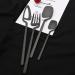 Flatware Sets 16Pcs Black Matte Cutlery Set 304 Stainless Steel Dinnerware Western Knife Fork Spoon Dinner Set Kitchen Flatware Tableware Set (Color : Black) - Buy Online on GoSupps.com