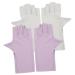DRESSOOS 2 Pairs pink gloves nail art supplies UV protection gloves manicure UV gloves UV gloves for gel manicures sun protection gloves for women Nylon Nail supplies breathable