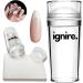Ignire French Tip Nail Stamp 2 Pc Nail Art Stamper Kit Clear Silicone Nail Stamping Jelly Stamper For Long & Short Nails with Scraper Nail Stamper Kit for French Manicure Home DIY Nail Salon - Buy Online on GoSupps.com