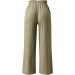 GETBEE Women's Wide Leg Lounge Pants with Pockets - High Waisted Palazzo Flowy Trousers in Army Green - Buy Online on GoSupps.com