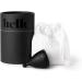The Hello Cup Small / Medium Menstrual Cup, BPA Free, Reusable, Hypoallergenic, Recyclable, Medical Grade TPE, No Silicone, No Rubber, No Latex, Long Lasting, Smooth & Comfortable, S / M 1 ct. Black