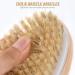 Premium Vegan Dry Body Brush | Natural Bristles Peeling Brush for Exfoliating Dead Skin Ideal for Bathing & Skincare - Buy Online on GoSupps.com
