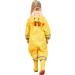 De feuilles Kids Button Rain Suit | Waterproof Hooded Raincoat Jumpsuit 4-6 Years Yellow - Buy Online on GoSupps.com