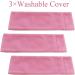 Reusable Perineal Cooling Pillows for Postpartum & Hemorrhoid Relief | Heat & Cold Packs for Women | Includes 2 Ice Packs & 3 Covers - Pink - Buy Online on GoSupps.com