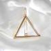 Buy YHEAKNE Boho Gold Triangle Hairpin | Minimalist Bobby Pins for Women & Girls - Modern Hair Accessories - Buy Online on GoSupps.com