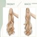 24 Curly Claw On Ponytail Extension Matte Wavy Clip Synthetic Hairpiece Dark Blonde Mix Bleach Blonde - Buy Online on GoSupps.com