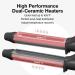 Olivia Garden Titanium + Ion Curling Iron - Dual Voltage | Heat Mat & Limited Edition Brush Included | High Performance Styling Tool - Buy Online on GoSupps.com