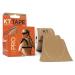 KT TAPE PRO Synthetic Elastic Kinesiology 20 Pre-Cut 10-Inch Strips Therapeutic Tape Stealth Beige (2 Pack)