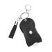 Housoutil Perfume Bottle Set Bottle Holder Keychain Portable Liquid Container Refillable Containers Travel Key Fob Bottle Cover Keyring Outdoor Bottle Rack Zinc Alloy 10x4.3cm Black