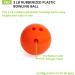Champion Sports Plastic Bowling Ball - Rubberized Soft Ball for Training & Kids Games - Orange - Buy Online on GoSupps.com