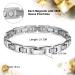 Buy Jeroot Titan Magnet Arm Band for Women - 4mm Zirconia Bracelet with Size Adjustment Tool - Energetix Magnetic Bracelet in Silver - Perfect Gift Box (3500 Gauss) - Buy Online on GoSupps.com
