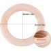 50 Unfinished Natural Wood Rings - 50mm DIY Craft Accessories for Jewelry Bracelets & Garlands - Buy Online on GoSupps.com