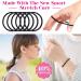 Anezus 250 Pcs Black Elastic Hair Ties for Women, Girls, Baby, and Men - Small Rubber Bands Ponytail Holders for Thick Hair - 3mm - Buy Online on GoSupps.com