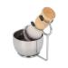 Shaving Brush Set Solid Robust Shaving Bowl Set Brush Stand Impact Resistant for Home for Hair Salon for Facial Care