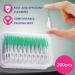 JOCXZI Interdental Brush - 200 Soft Silicone Brushes for Effective Tooth Cleaning | Portable Dual-House Floss Stick (Green) - Buy Online on GoSupps.com