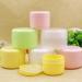 30 Pieces White Sample Container Jars - 50g/50ml Potted Bottles with Colorful Lid for Cream Lotion & Cosmetics - Ideal for Travel & DIY - Buy Online on GoSupps.com