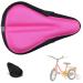 Liyamobu Kids Gel Bike Seat Cushion Cover for Boys & Girls, 9"x6" Breathable & Extra Soft Memory Foam Children Bicycle Saddle Pad with Water&Dust Resistant Cover Pink-Only Seat Cover