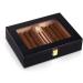 Cigar Humidor Box Cigar Case with Humidifier Hygrometer Glass Humidors Decorative Box