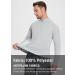 BALEAF Men's SPF Sun Shirt Long Sleeve 1/4 Zip Pullover UPF 50+ - Grey Large - Buy Online on GoSupps.com