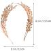 Lurrose Gold Leaves Crown Roman Laurel Grecian Goddess Headband Greek Roman Leaf Wedding Headpiece for Brides Girls Women (Golden) - Buy Online on GoSupps.com