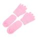 Ipetboom 2 Pairs Gel Care Kit Skin Care Gloves Men Suits Mens Gloves Skin Care Kits Whitening Kit Socks for Men Cracked Foot Moisturizing Socks Women's Accessories Pink Heel Yarn