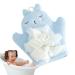 Toseky Bath Scrubber for Kids Boys Soft Bath Towel Sponge | Gentle Body Wash Sponge Kid Body Wash Sponge Children's Bath Towel Sponge Gentle Children's Body Wash Sponge Blue
