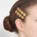 Yalice Gold Coin Bobby Pins Barrettes - Wedding Hair Accessories 2Pcs for Women & Girls - Buy Online on GoSupps.com
