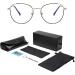 SanDish Cat Eye design Blue Light Blocking Glasses Hipster Metal Frame Women Eyeglasses Non Prescription Silver/Black6 - Buy Online on GoSupps.com