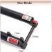BUCKLOS MTB Fork 120mm Travel | 1-1/8 Straight/Tapered | Rebound Adjust | 15mm Axle | Manual Lockout | Air Shocks | Gold-Straight Tube 27.5 - Buy Online on GoSupps.com