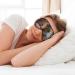 SSIMOO Guinea Pigs & Cupcakes Sleep Mask | Adjustable Breathable Eye Mask for Comfortable Sleep | Fashionable Black Design - Buy Online on GoSupps.com