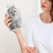 Cute Kitten Hot Water Bottle with Plush Cover - Bed Warmer for Adults & Kids | 26.5x15.3cm - International Shipping - Buy Online on GoSupps.com