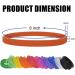 100 PCS Thin Blue Silicone Bracelets - Elastic Rubber Wristbands for Women, Men, Teens - Buy Online on GoSupps.com