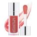 Hydrating Lip Glow-Oil Long Lasting Lip Gloss Transparent Toot Lip Balm Moisturizing Lip Oil For Lip Care and Dry Lips Rosewood 012 Rosewood