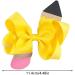 Pencil Pinwheel Bows Clips Creative Colorful Grosgrain Ribbon Bows Stable Grosgrain Bows Hair Clips Boutique Bow Alligator Clips for Easter - Buy Online on GoSupps.com