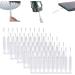 50 Pcs Shower Head Cleaning Brush Gap Hole Anti-Clogging Cleaning Brush Multifunctional Unclogging Small Hole Cleaner for Holes Larger Than 0.7mm in Diameter