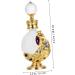 LALADEFIEE 1pc Peacock Essential Oil Bottle Dropper Bottle Liquid Dispenser Perfume Bottle Glass Empty Holder Liquid Bottle Liquid Holder 3.1x10.5cm Golden - Buy Online on GoSupps.com
