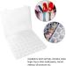 ANKROYU 56 Slots Empty Clear Plastic Organizer Box Nail Decoration Sequence Organize Box Nail Art Decoration Storage Container Tool for Nail Rhinestone Crystal Earrings - Buy Online on GoSupps.com