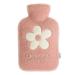 Dlandz hot water bottle hot water bottle with soft cover 1-liter-classic hot water bag rubber warm heating pocket hand warmer bag pom-decor hand foot warmer