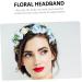 MAGICLULU Bridal Wreath Tiara Blue Tiara Hair Accessory for Girls Wedding Hair Garland Simple Garland for Women Wedding Hair Wreath Party Decor Baby Flower Child Bohemia Makeup Silk Cloth - Buy Online on GoSupps.com