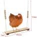 Dciustfhe Chicken Swing Toy for Natural Safe Wooden Accessories Durable Perch Ladder for Poultry Run Rooster Hens - Buy Online on GoSupps.com