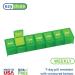 Ezy Dose Weekly Pill Organizer & Vitamin Case - 7-Day Medicine Box with Medium Compartments in Green - Made in the USA - Buy Online on GoSupps.com