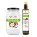 MeaVita GreatVita Organic coconut oil virgin 1 liter + MCT oil 500 ml print may vary