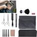 Qukaim Thinning Scissors Hairdressing Tool Set Professional Thinning Flat Scissors Salon Apron Cutting Comb Haircut Brush - Buy Online on GoSupps.com