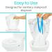 Vive Toilet Bowl Liners with Super Absorbent Pads (24 Pack) - Ultimate Absorbency for Commodes, Camping, and Emergency Preparedness - Buy Online on GoSupps.com