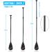 WOOWAVE Adjustable SUP Paddle 3 Piece | Stand-Up Paddleboard Accessory (Aluminum, Fiberglass, Carbon Fiber) - Black - Buy Online on GoSupps.com