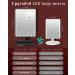 Large Makeup Mirror with Lights, 10X Magnification, 360 Rotation, Touch Adjustable Brightness, Dual Power - Black Vanity Mirror - Buy Online on GoSupps.com