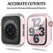Cuteey 12 Pack Case with Tempered Glass Screen Protector for Apple Watch 40mm Series 6/SE/Series 5/Series 4 Full Matte Leopard Cow Pattern PC Cover for Iwatch 40mm Accessories (12 Colors 40mm) Black/Silver/Clear/Pink/White/Red/Blue/Green/Purple/Wine red/L - Buy Online on GoSupps.com