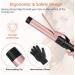 6-IN-1 Professional Curling Wand Set with 6 Interchangeable Ceramic Barrels - Rose Gold - Buy Online on GoSupps.com