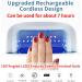 Liddy Art Rechargeable 60W UV LED Nail Lamp for Gel Polish - Professional Portable Nail Dryer with Auto Sensor - Faster Curing for Fingernail and Toenail - Buy Online on GoSupps.com